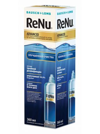 Раствор универсальный ReNu® Advanced 360 мл + контейнер